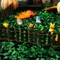 Miniature Fairy Garden Fence, DIY Wood Picket Fence Mini Ornament for Dollhouse